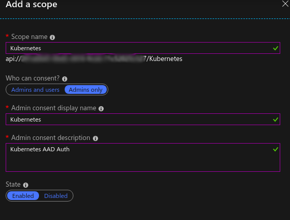 AADServer Scope